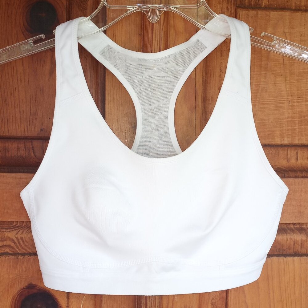 Classic white Nike sports bra